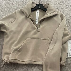 lululemon athletica Beige Half-Zip Jacket
